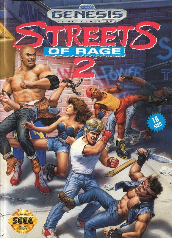 Streets of Rage 2 box art for Sega Master System